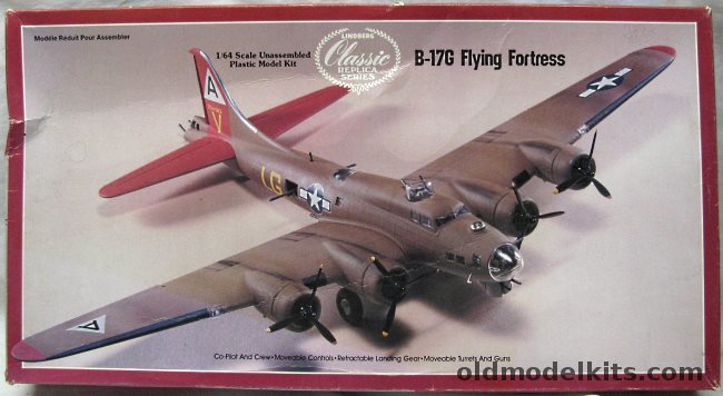 Lindberg 1/64 Boeing B-17G Flying Fortress, 5309 plastic model kit